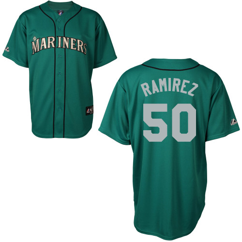 Erasmo Ramirez #50 mlb Jersey-Seattle Mariners Women's Authentic Alternate Blue Cool Base Baseball Jersey